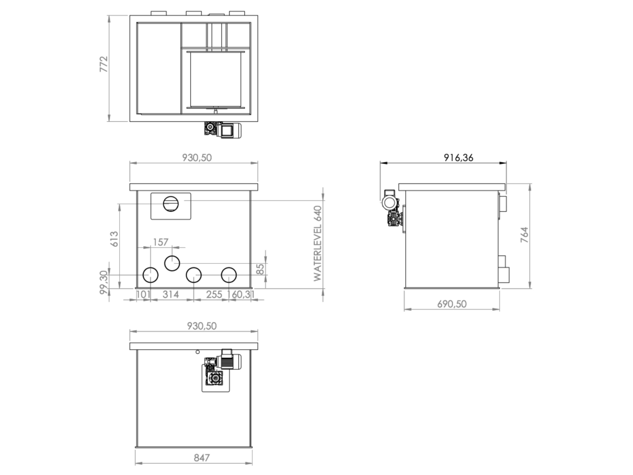 PP Trommelfilter SuperDrum Combi Bio S