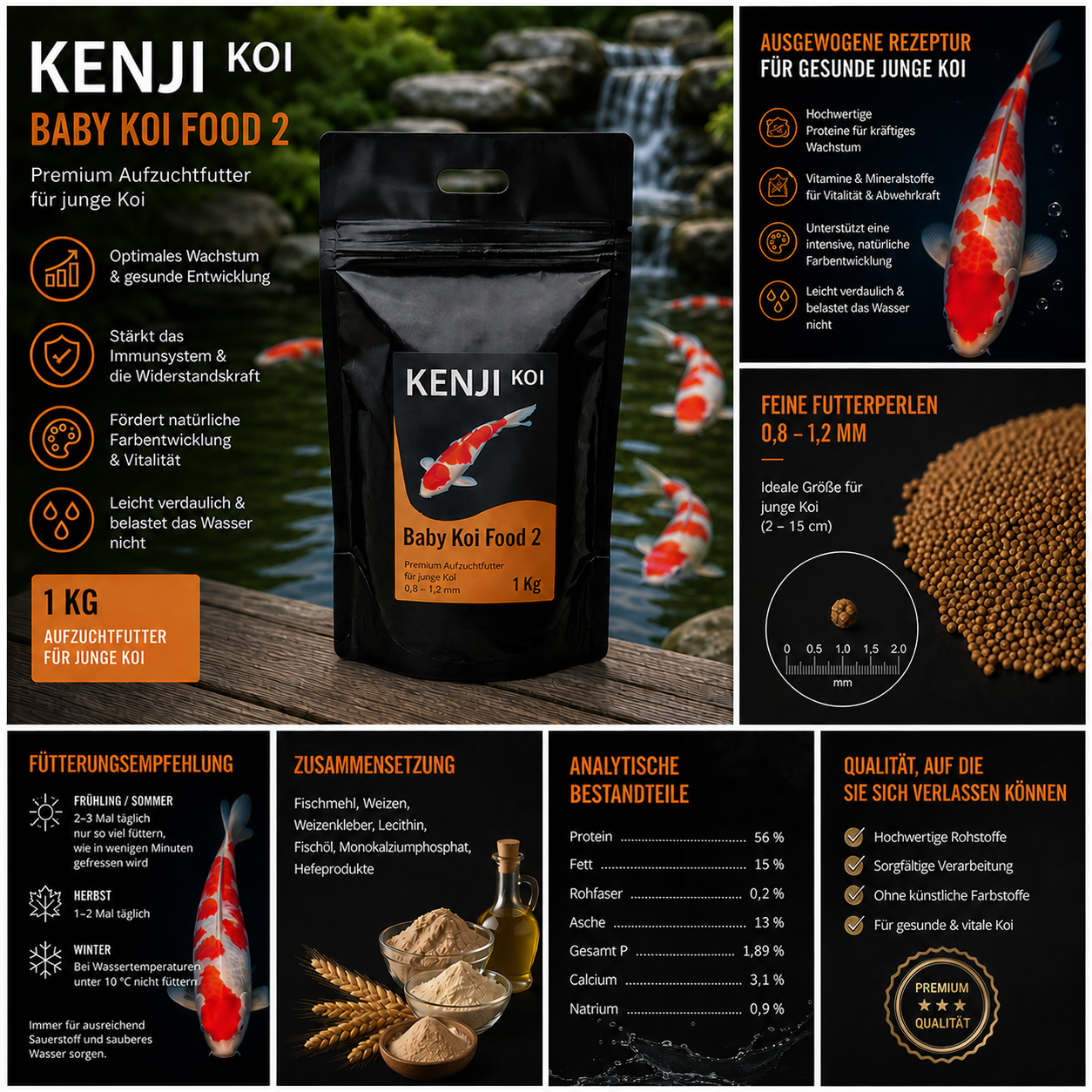KENJI KOI Baby Koi Food 2 - 1 KG