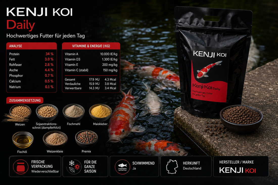 KENJI KOI Daily Food - Für die ganze Saison 5kg